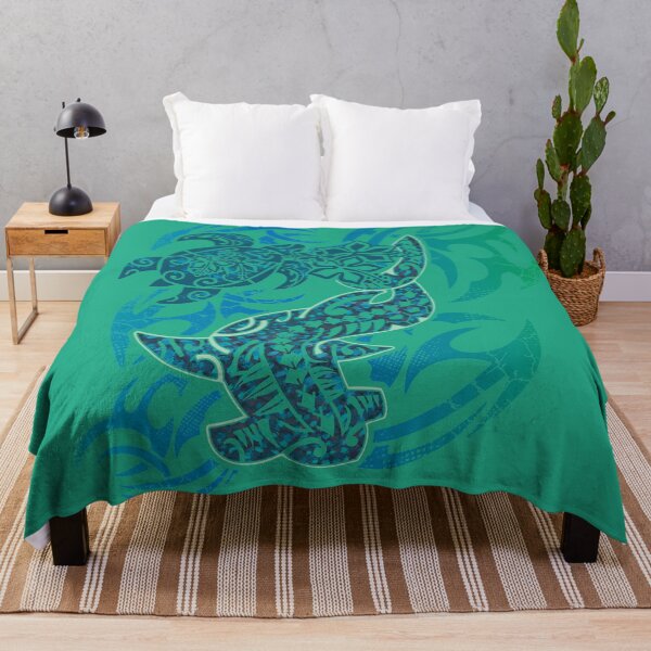 Item preview, Samoan Tribal Hammerhead Shark And Turtle designed and sold by sunnthreads.