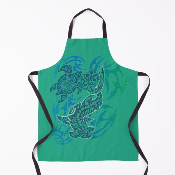 Item preview, Samoan Tribal Hammerhead Shark And Turtle designed and sold by sunnthreads.
