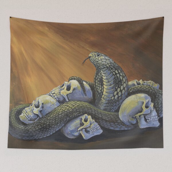 Item preview, Cobra with Skulls designed and sold by SnakeArtist.