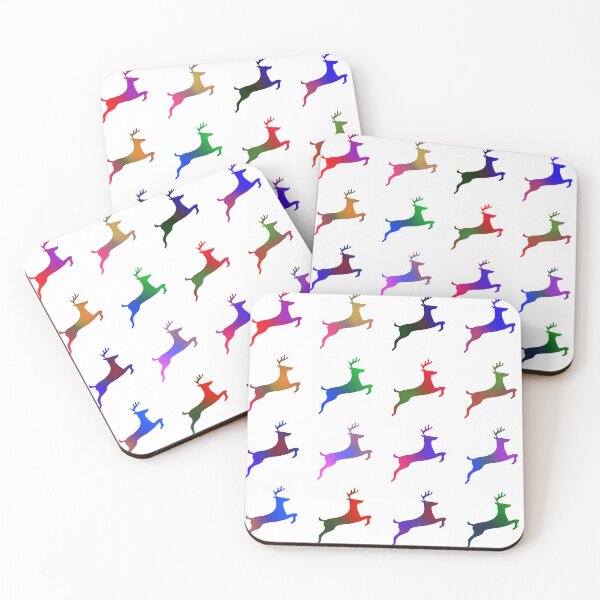 Item preview, Colourful reindeers designed and sold by cmphotographs.
