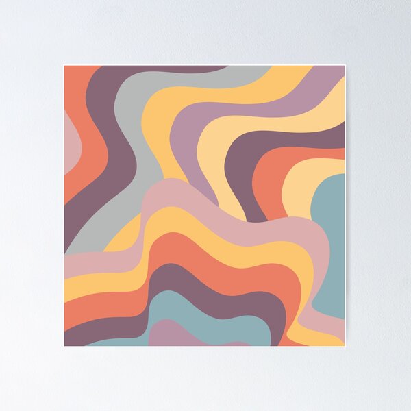 Item preview, Abstract colorful waves designed and sold by BattaAnastasia.