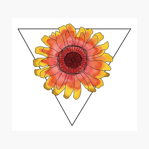 Item preview, flower triangle designed and sold by Bryanna F. Drew.