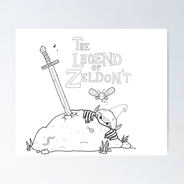 Item preview, The Legend of Zeldon’t designed and sold by GoofsNDoodles.