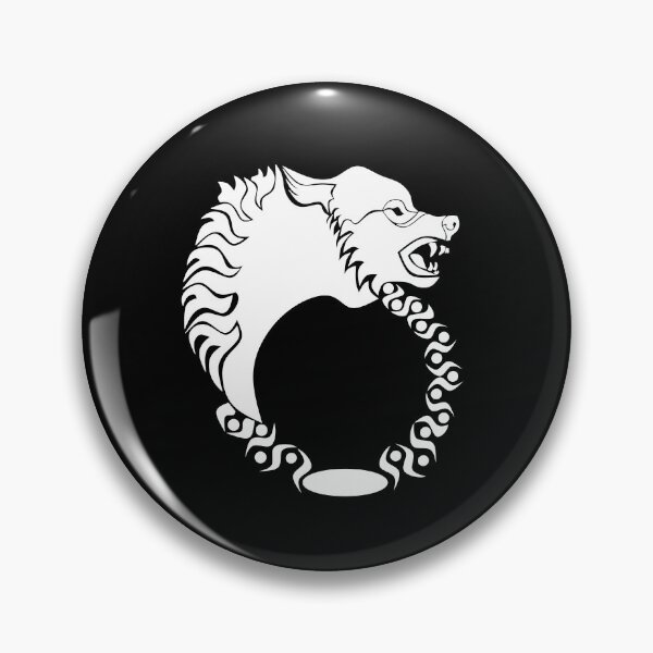 Item preview, Tribal White Wolf Head Silhouette Laurel designed and sold by grounds.