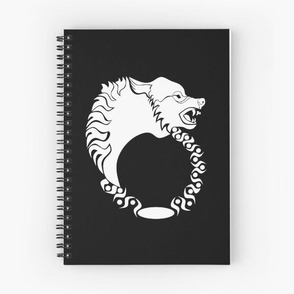 Item preview, Tribal White Wolf Head Silhouette Laurel designed and sold by grounds.