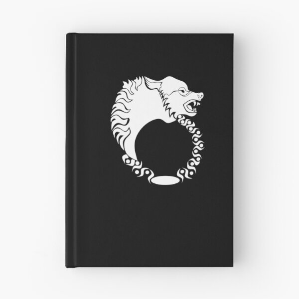 Item preview, Tribal White Wolf Head Silhouette Laurel designed and sold by grounds.