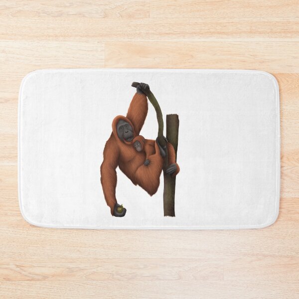 Item preview, Orangutan Mother and Child Climbing Tree designed and sold by troyanthonyart.