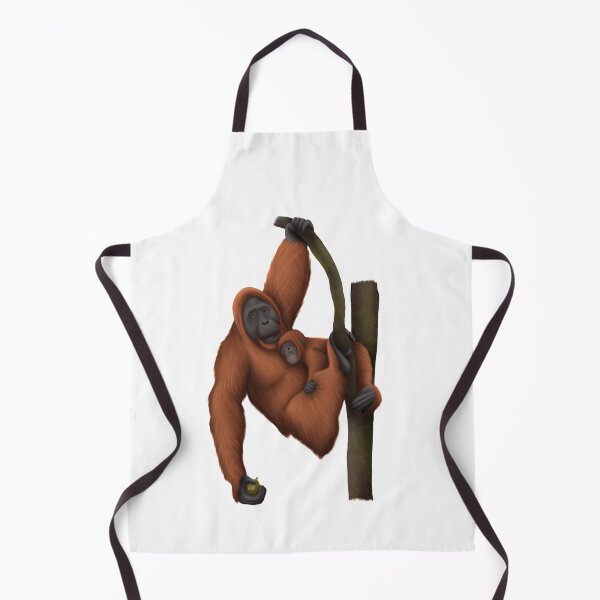 Item preview, Orangutan Mother and Child Climbing Tree designed and sold by troyanthonyart.