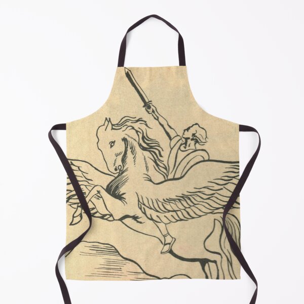 Item preview, Pegasus and Perseus - Vintage Retro Comic Illustration designed and sold by elevens.