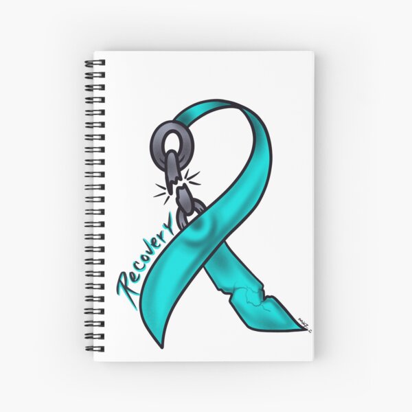 Item preview, Teal addiction recovery ribbon  designed and sold by Chillateez.