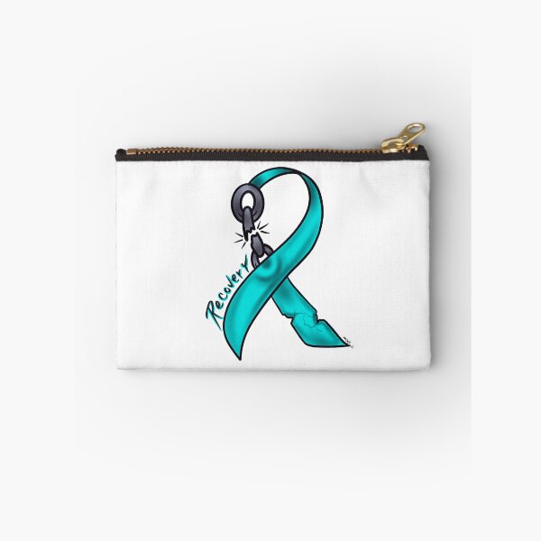 Item preview, Teal addiction recovery ribbon  designed and sold by Chillateez.