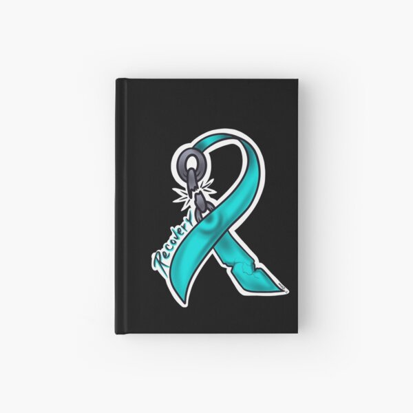 Item preview, Teal addiction recovery ribbon  designed and sold by Chillateez.