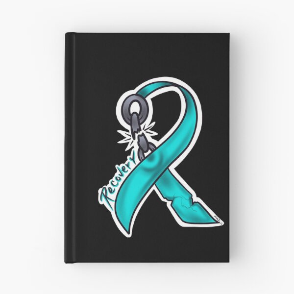 Item preview, Teal addiction recovery ribbon  designed and sold by Chillateez.