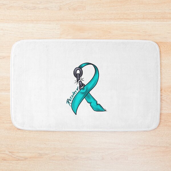 Item preview, Teal addiction recovery ribbon  designed and sold by Chillateez.