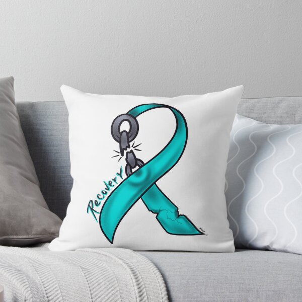 Item preview, Teal addiction recovery ribbon  designed and sold by Chillateez.