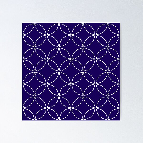 Item preview, Japanese Circle Sashiko Design designed and sold by kassiekewl.