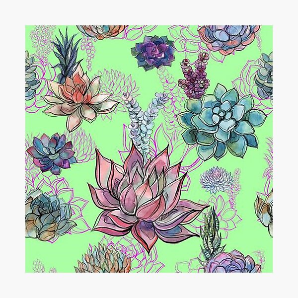 Aperçu de l'œuvre vert patrons nature fleurs floraux roses créée et vendue par Nss1.