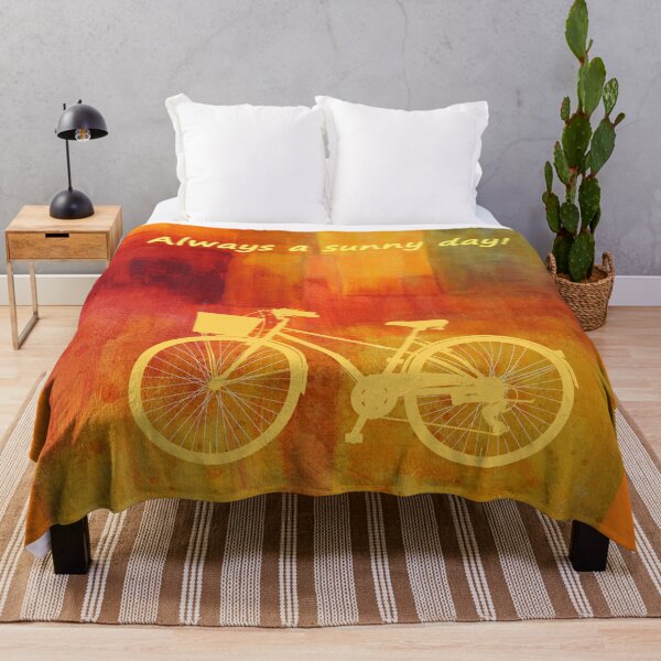 Item preview, Bicycle Silhouette Art Sunny Day Design designed and sold by NancyMerkle.