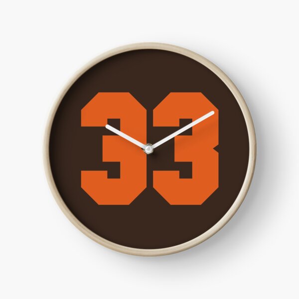 Item preview, 33 Number Cleveland Sports Thirty-Three Brown Jersey designed and sold by HelloFromAja.