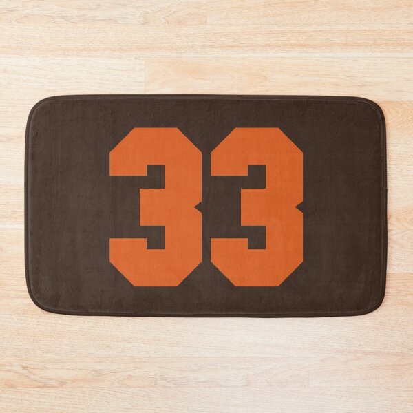 Item preview, 33 Number Cleveland Sports Thirty-Three Brown Jersey designed and sold by HelloFromAja.