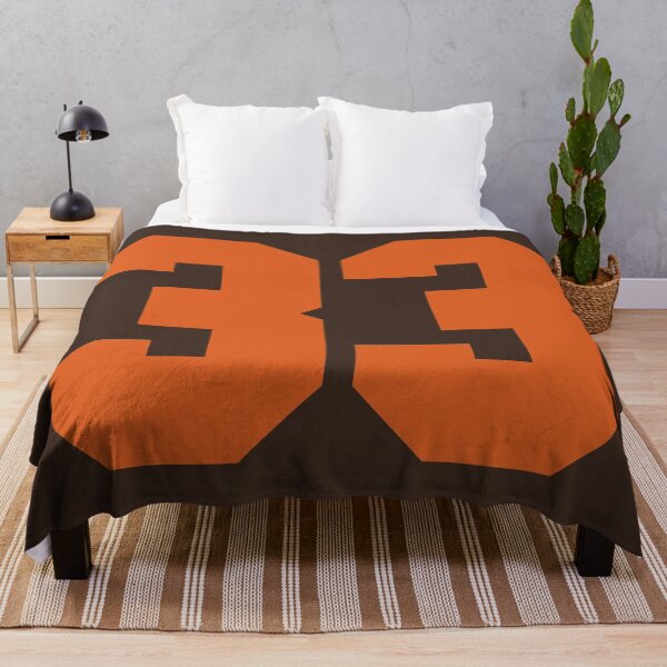 Item preview, 33 Number Cleveland Sports Thirty-Three Brown Jersey designed and sold by HelloFromAja.