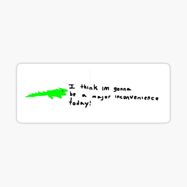 Item preview, im gonna be a major inconvenience lizard designed and sold by Scene-designz.
