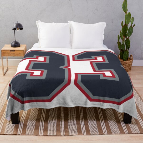Item preview, 33 Navy Grey Red Sports Number Thirty-Three designed and sold by HelloFromAja.