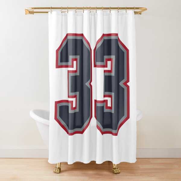 Item preview, 33 Navy Grey Red Sports Number Thirty-Three designed and sold by HelloFromAja.