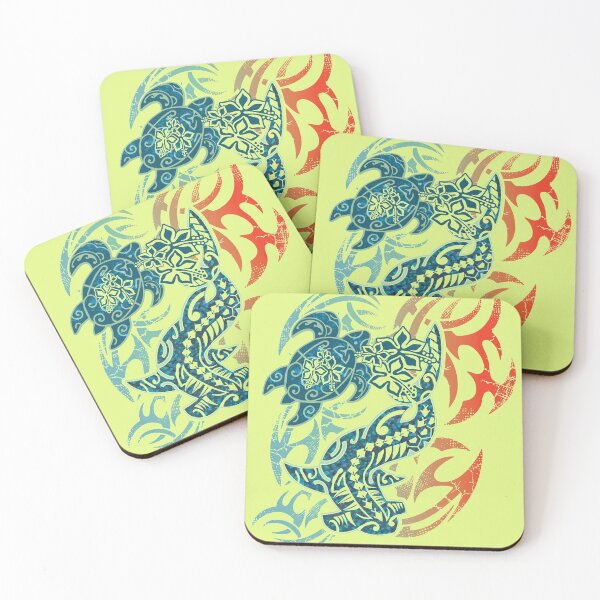 Item preview, Tribal Hammerhead Shark And Turtle designed and sold by sunnthreads.