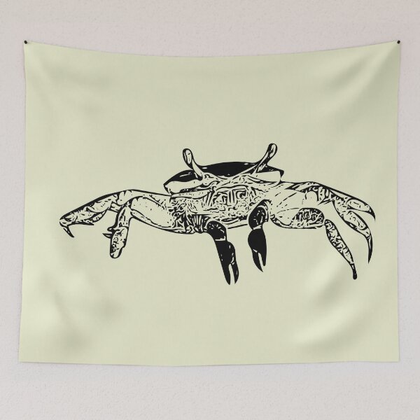 Item preview, Fiddler Crab Black Print  designed and sold by designsasstultd.