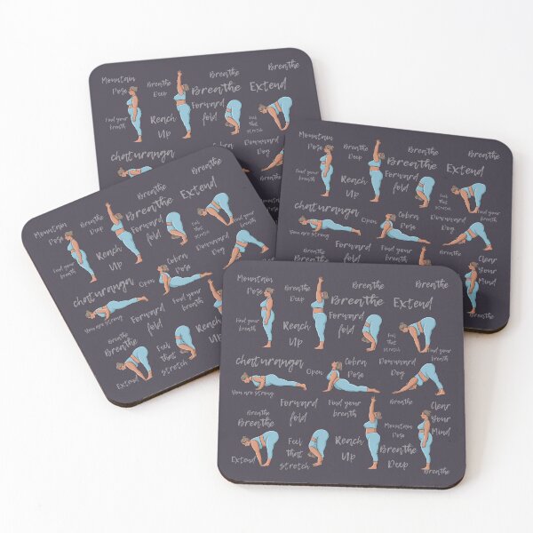 Item preview, Yoga sun salutation plus size yoga illustration  designed and sold by BopoWatercolour.