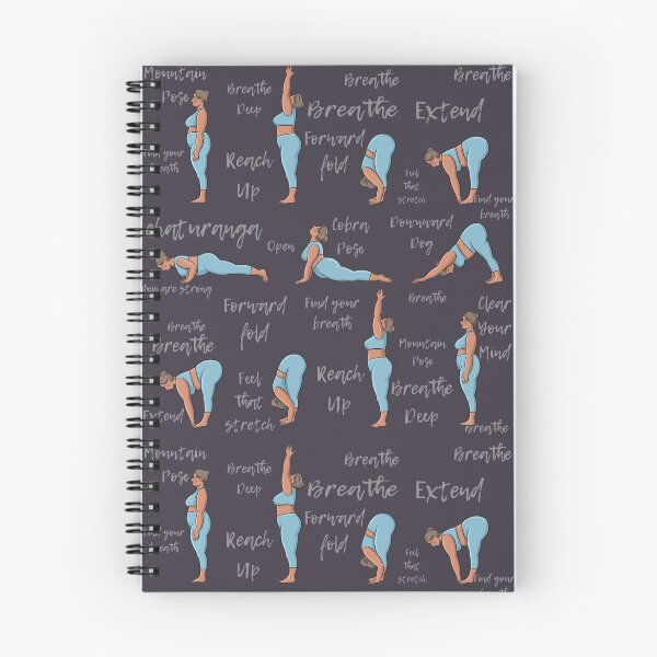 Item preview, Yoga sun salutation plus size yoga illustration  designed and sold by BopoWatercolour.