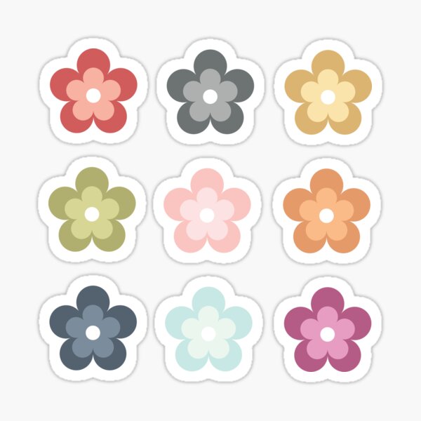 Item preview, Bib Flower Pack Cute Colors - Layered Bib Flowers designed and sold by bbpatterns.