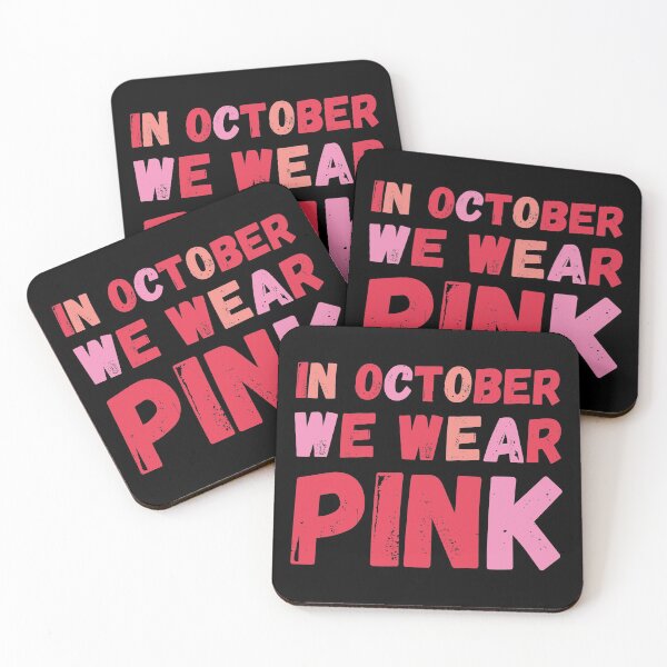 Item preview, In October We Wear Pink Breast Cancer Support designed and sold by kurokameart.