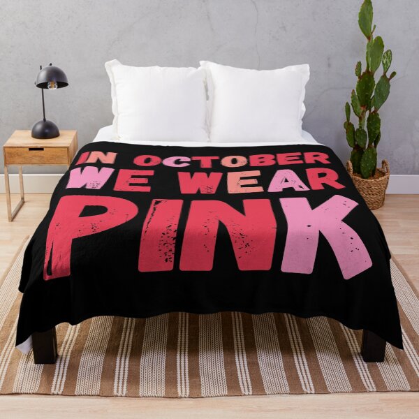 Item preview, In October We Wear Pink Breast Cancer Support designed and sold by kurokameart.