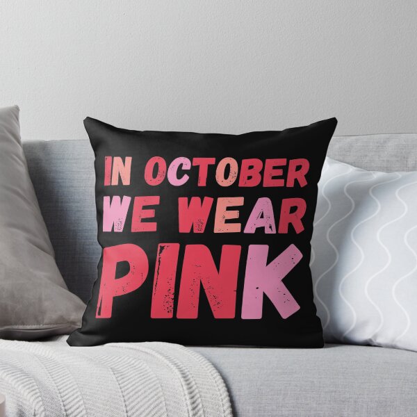 Item preview, In October We Wear Pink Breast Cancer Support designed and sold by kurokameart.