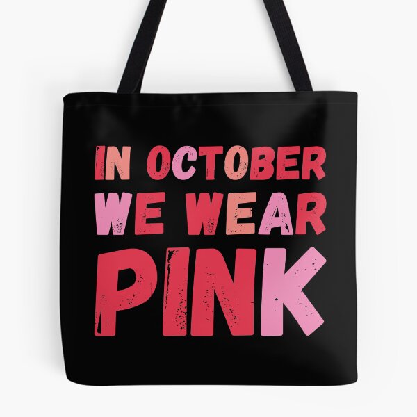 Item preview, In October We Wear Pink Breast Cancer Support designed and sold by kurokameart.