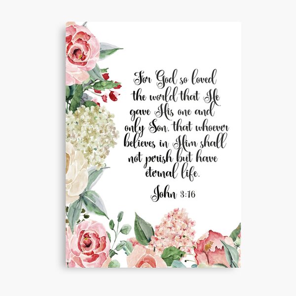 Art Mural Sur Le Theme Verset Biblique Illustre Redbubble