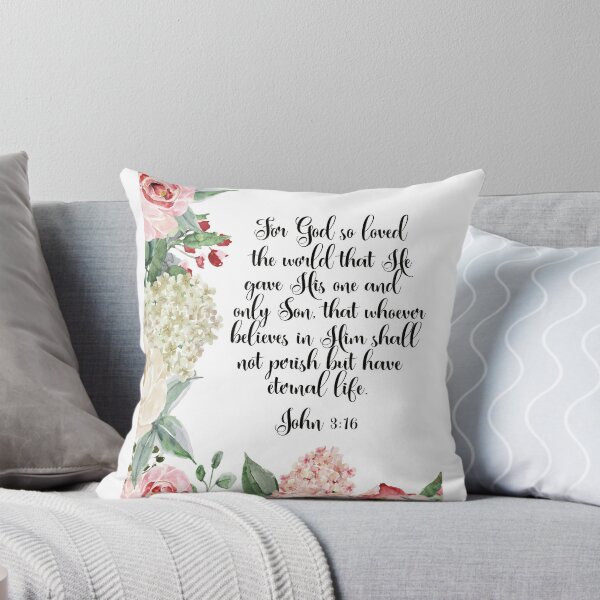 Item preview, John 3:16, For God So Loved The World, Bible Quote, Bible Verse, Scripture, Floral Biblical  designed and sold by Dzhenka-Balimez.