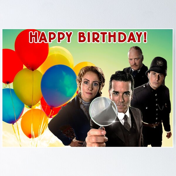 Item preview, Murdoch Mysteries Birthday Card designed and sold by art-deco-lady.