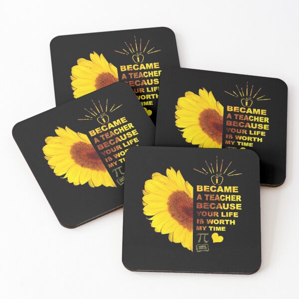 Item preview, I Became A Teacher Funny Sunflower Design Quote Teaching Tee designed and sold by PrintOfi.