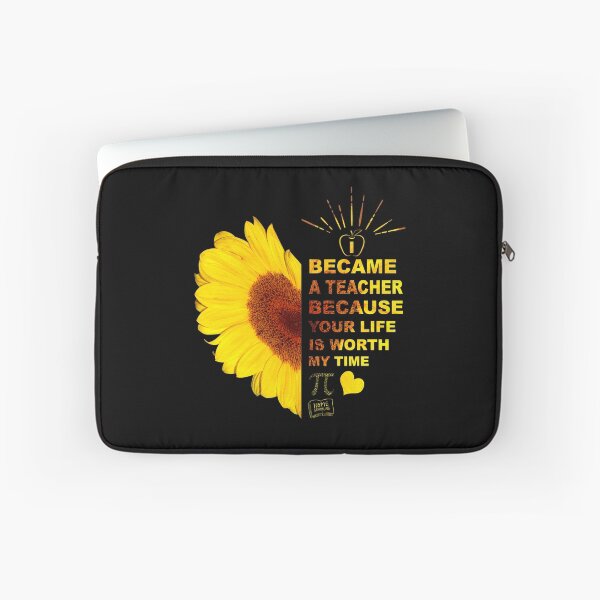 Item preview, I Became A Teacher Funny Sunflower Design Quote Teaching Tee designed and sold by PrintOfi.