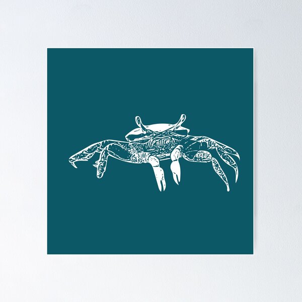 Item preview, Fiddler Crab White Print  designed and sold by designsasstultd.