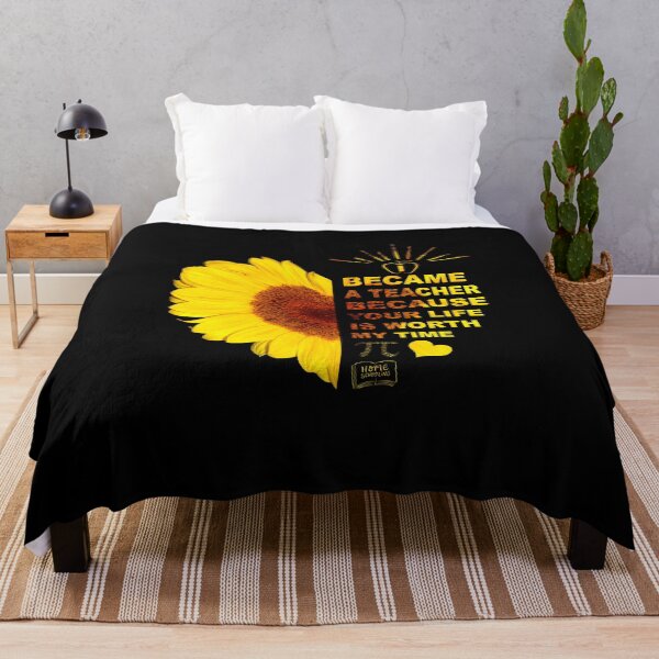Item preview, I Became A Teacher Funny Sunflower Design Quote Teaching Tee designed and sold by PrintOfi.