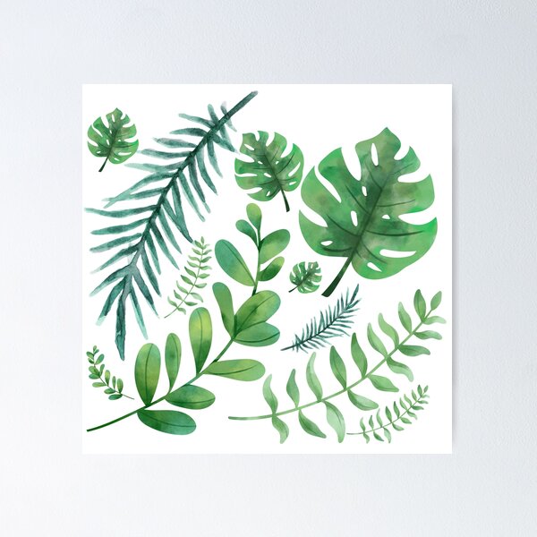 Item preview, Tropical Leaves Pattern designed and sold by luizard.