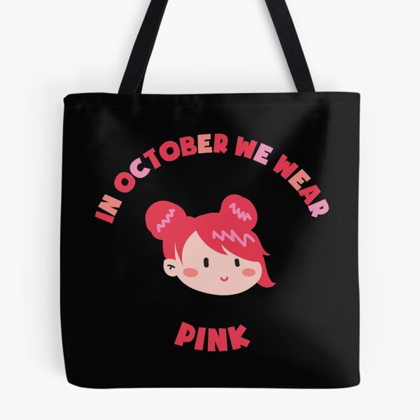 Item preview, In October We Wear Pink Breast Cancer Support designed and sold by kurokameart.