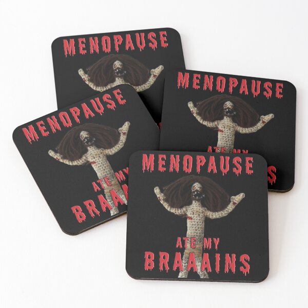 Item preview, Menopause Ate My Braaains! | Destress Brain Fog Mood Swings Middle Age Midlife Zombie Halloween Holiday Idea designed and sold by Menopause-Sci.