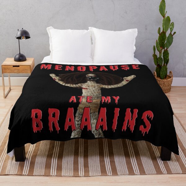 Item preview, Menopause Ate My Braaains! | Destress Brain Fog Mood Swings Middle Age Midlife Zombie Halloween Holiday Idea designed and sold by Menopause-Sci.