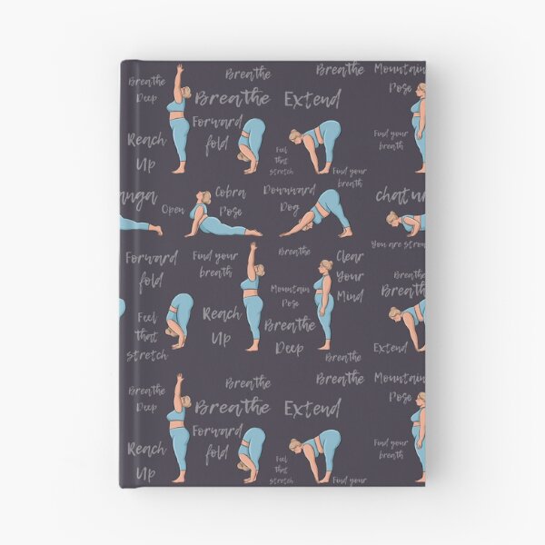 Item preview, Plus size body positive yoga practice poses sun salutation designed and sold by BopoWatercolour.