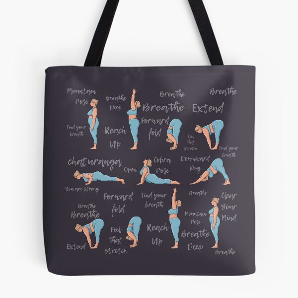 Item preview, Plus size body positive yoga practice poses sun salutation  designed and sold by BopoWatercolour.